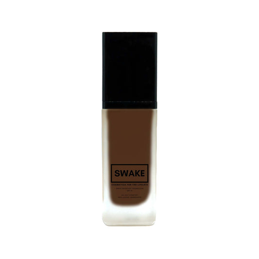 SWAKE 01: Sweatproof Foundation: FK145 // Velvet Espresso